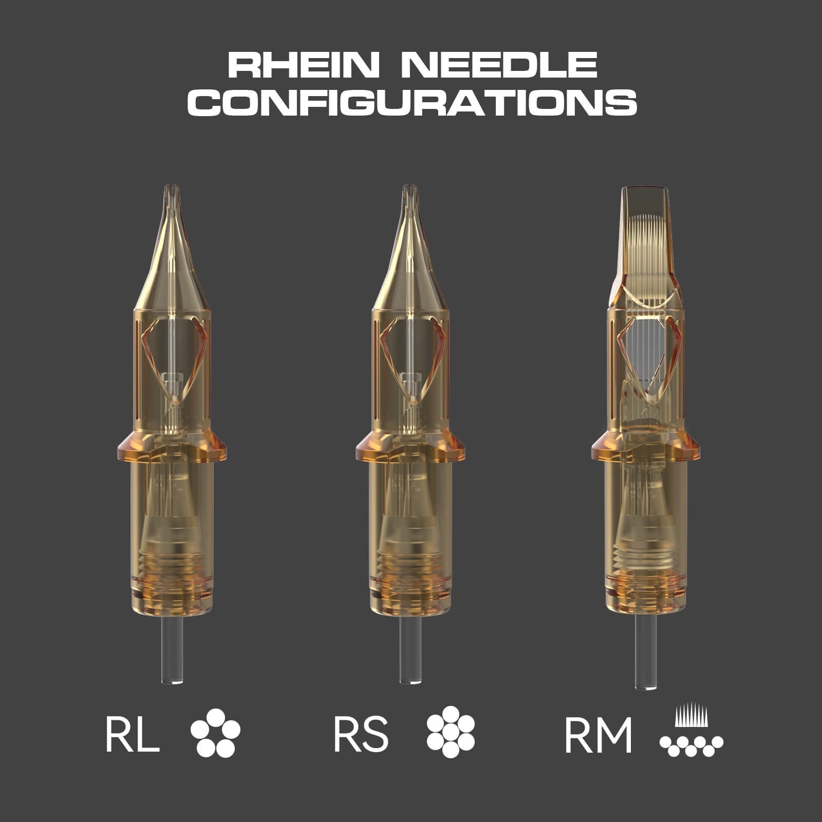 Rhein Tattoo Needle Cartridges Magnum M1 20PCS